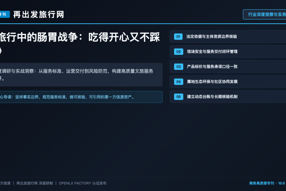 旅行中的肠胃战争：吃得开心又不踩雷