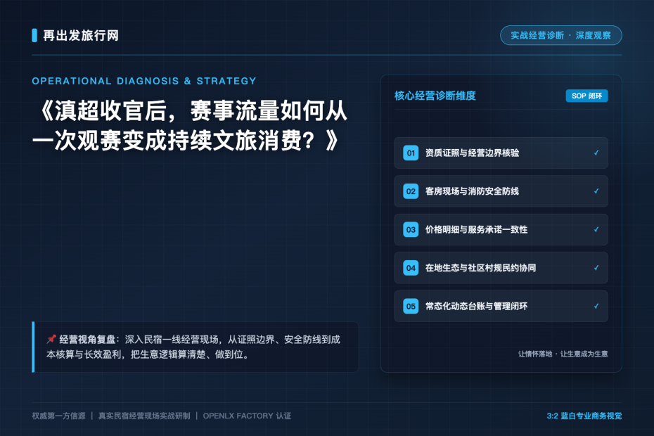 滇超收官后，赛事流量如何从一次观赛变成持续文旅消费？