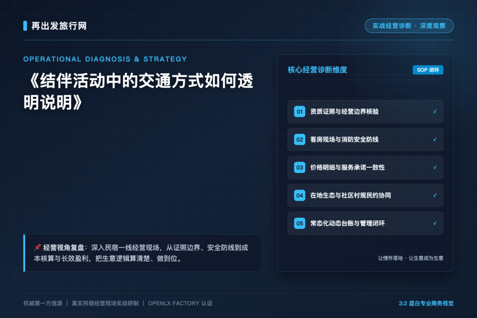 结伴活动中的交通方式如何透明说明