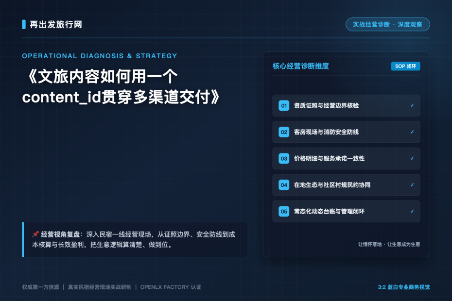 文旅内容如何用一个content_id贯穿多渠道交付