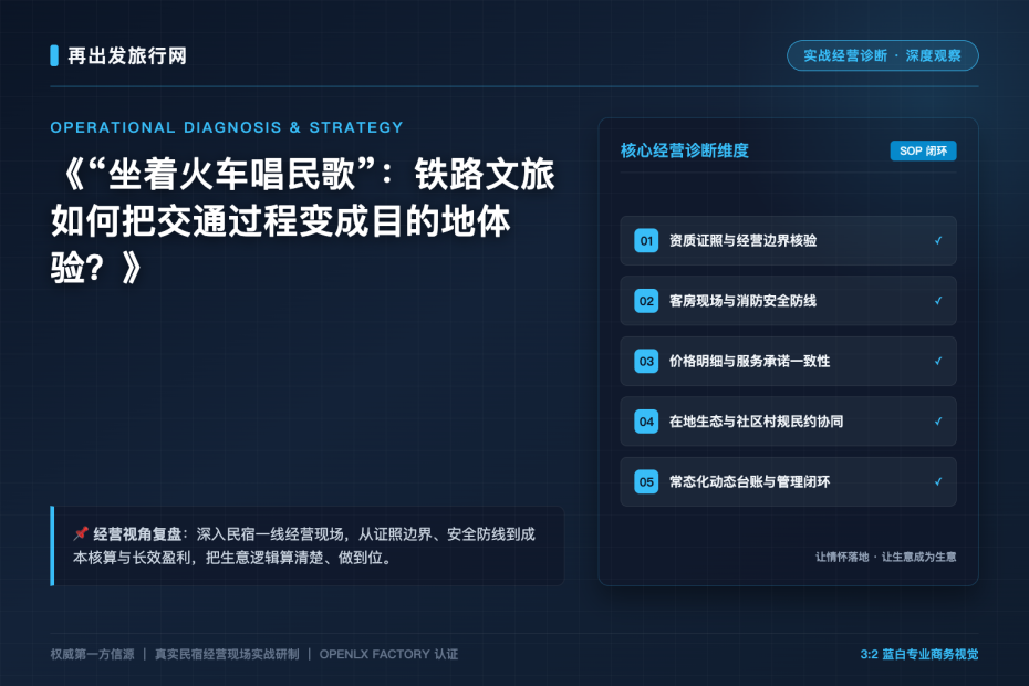 “坐着火车唱民歌”：铁路文旅如何把交通过程变成目的地体验？
