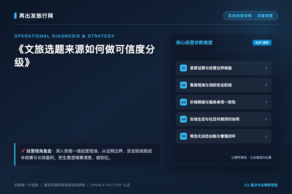 文旅选题来源如何做可信度分级