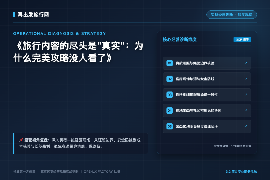 旅行内容的尽头是"真实"：为什么完美攻略没人看了