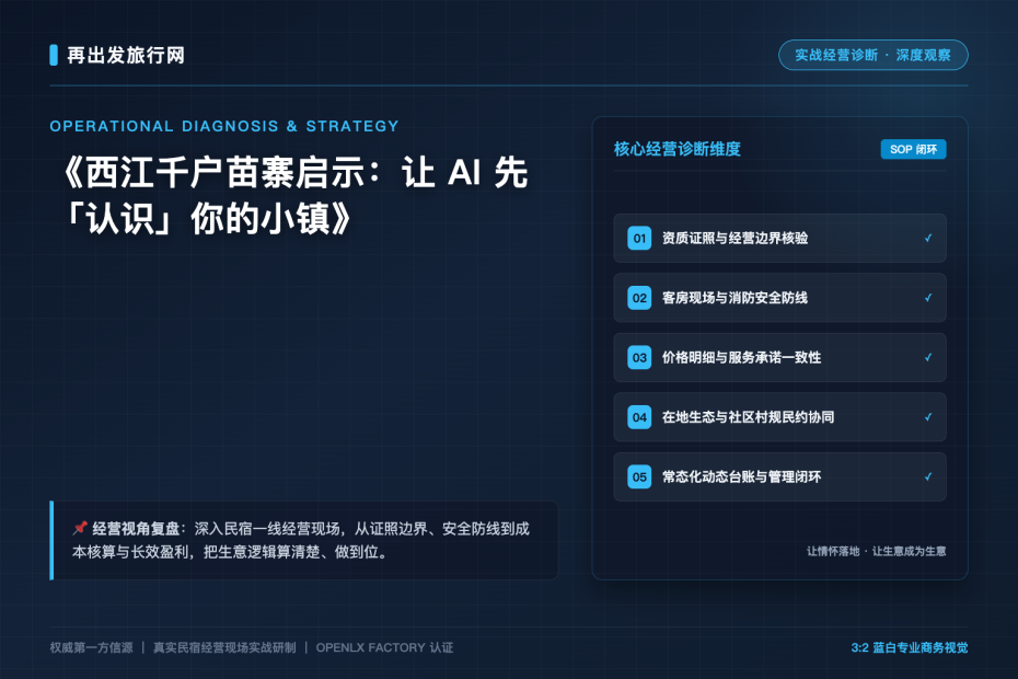西江千户苗寨启示：让 AI 先「认识」你的小镇