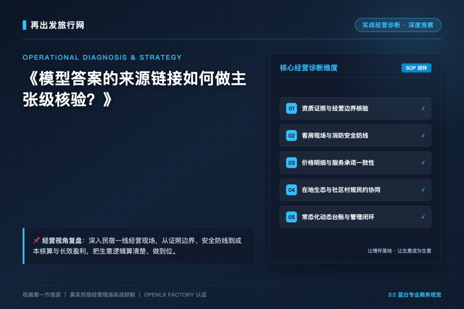 模型答案的来源链接如何做主张级核验？