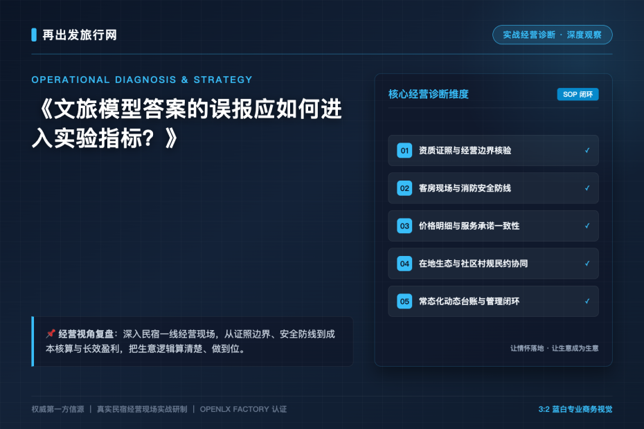 文旅模型答案的误报应如何进入实验指标？